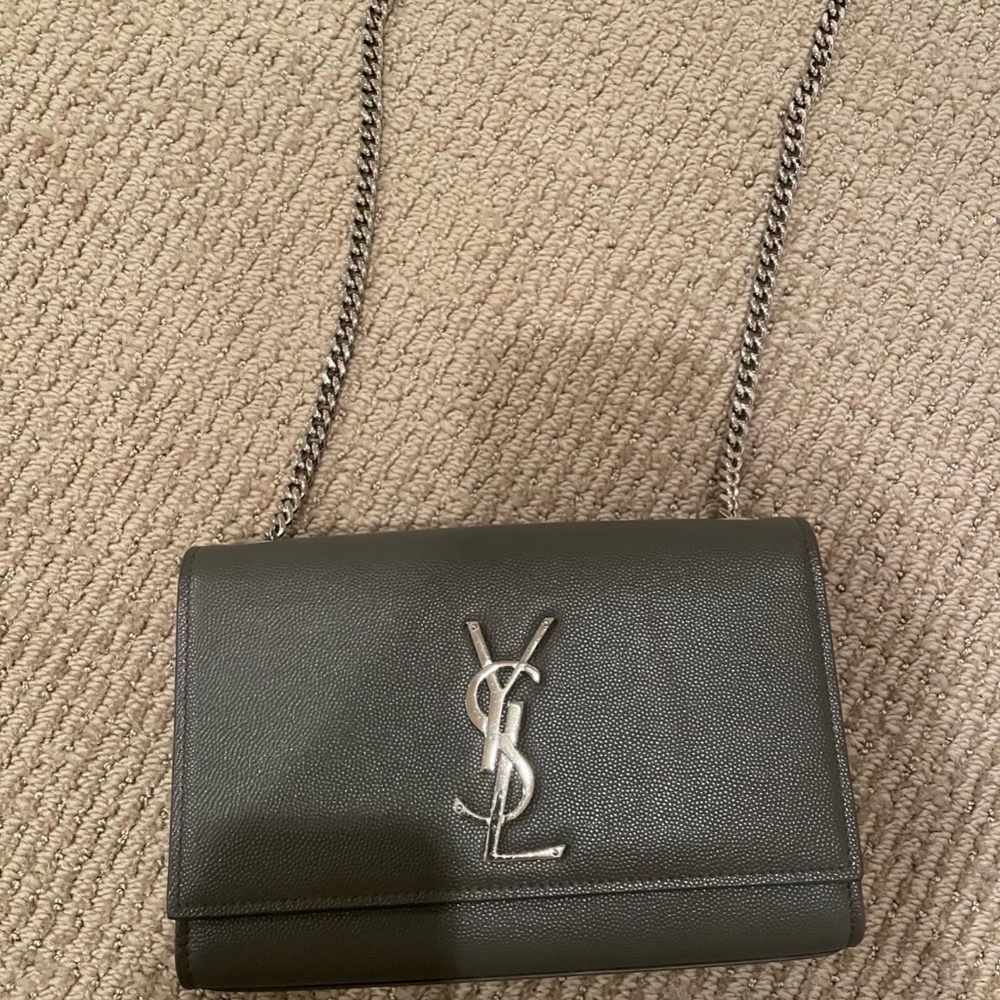 SAINT LAURENT - Small Kate Grained Leather Crossbody Bag